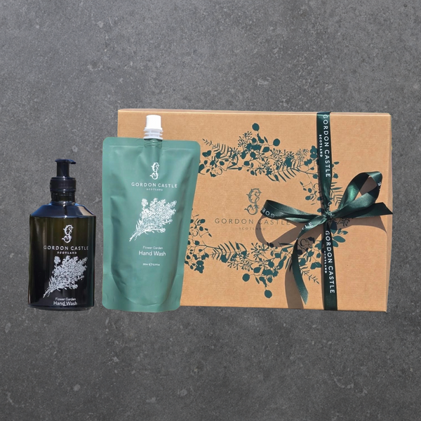 Flower Garden Hand Wash Bottle For Life & Refill Gift Set - 350ml
