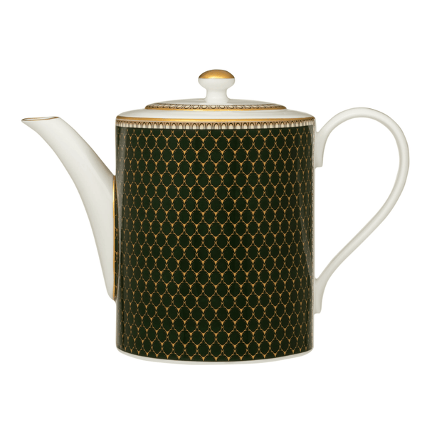 halcyon days antler trellis dark green teapot