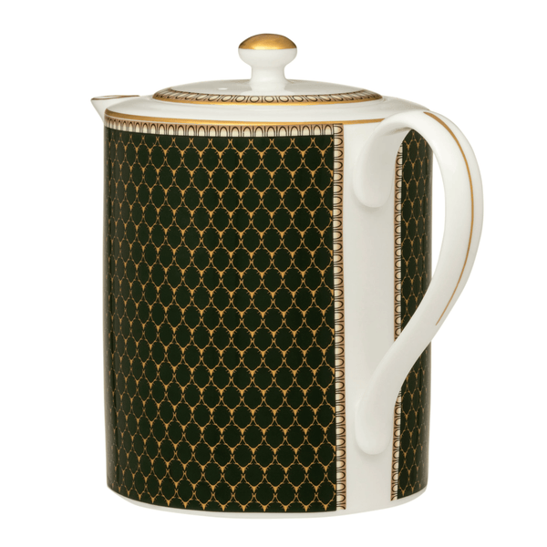 halcyon days antler trellis dark green teapot