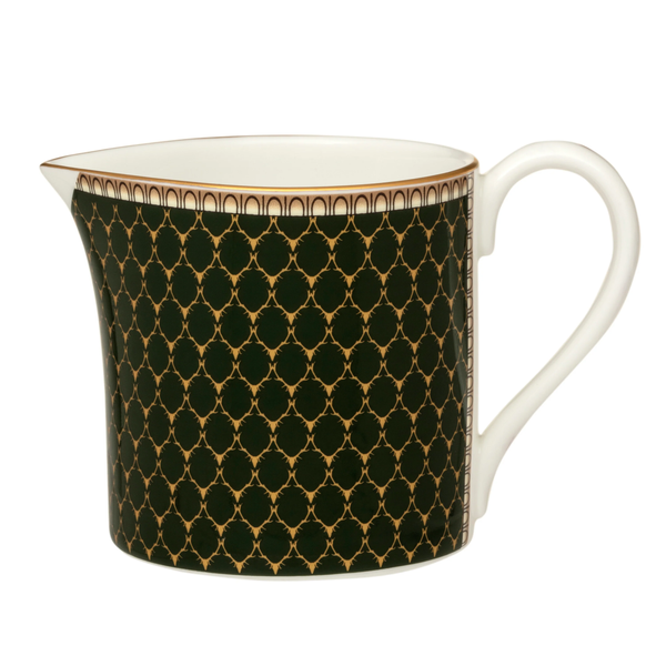 halcyon days antler trellis dark green creamer