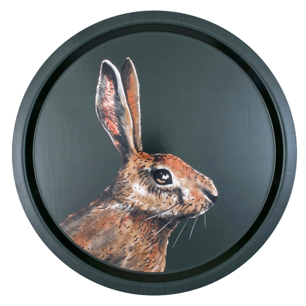 halcyon days woodland wildlife hare birchwood tray