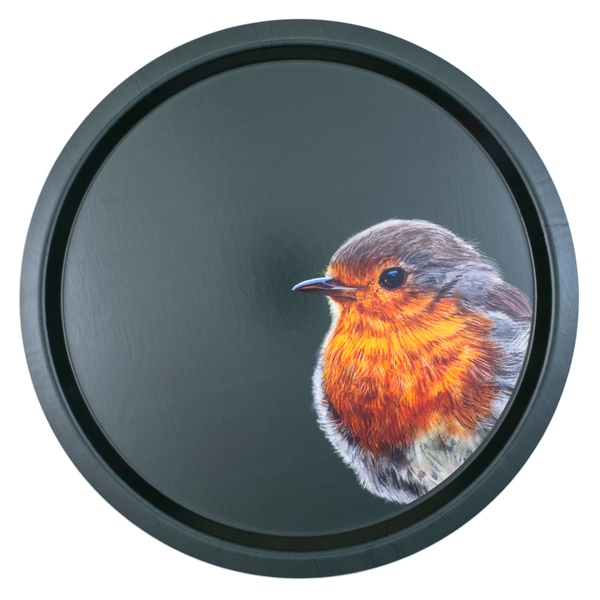 halcyon days woodland wildlife robin birchwood tray