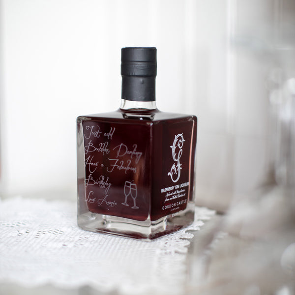Personalised Raspberry Gin | Engraved Gin Bottle