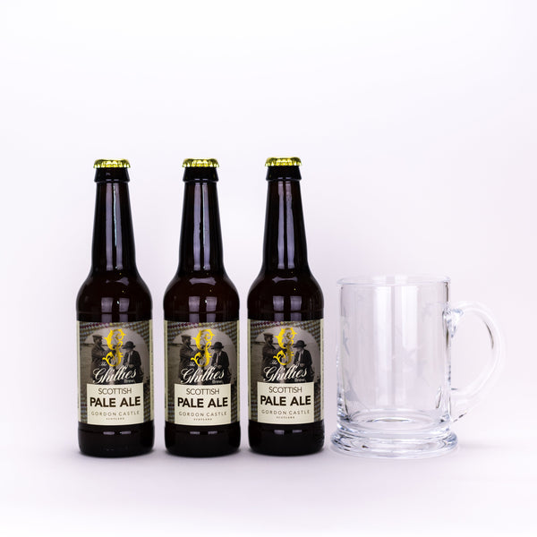 Gordon Castle Ale & Engraved Pint Tankard Set