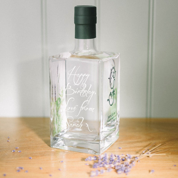 Personalised Gin by Gordon Castle Scotland | Engraved Gin Bottle